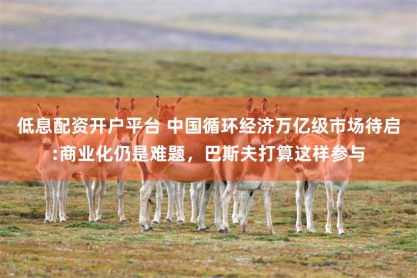 低息配资开户平台 中国循环经济万亿级市场待启:商业化仍是难题，巴斯夫打算这样参与