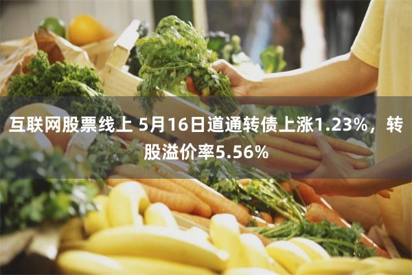 互联网股票线上 5月16日道通转债上涨1.23%，转股溢价率5.56%