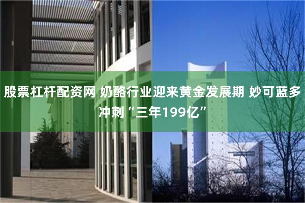 股票杠杆配资网 奶酪行业迎来黄金发展期 妙可蓝多冲刺“三年199亿”